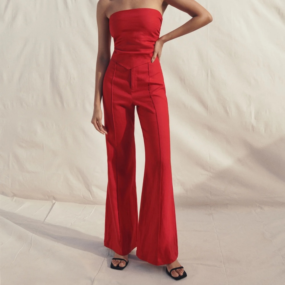 Reformation Silvie Linen Pant